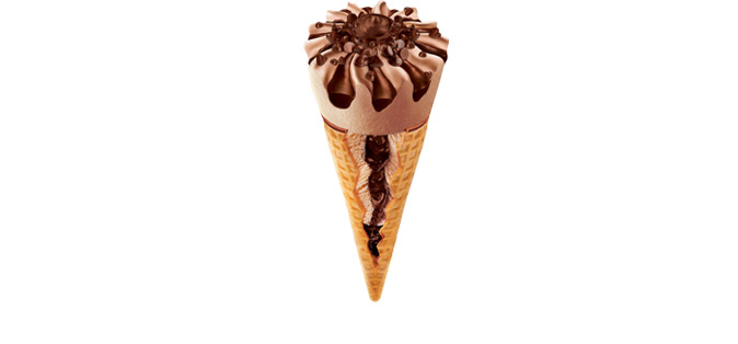 double-chocolate cone